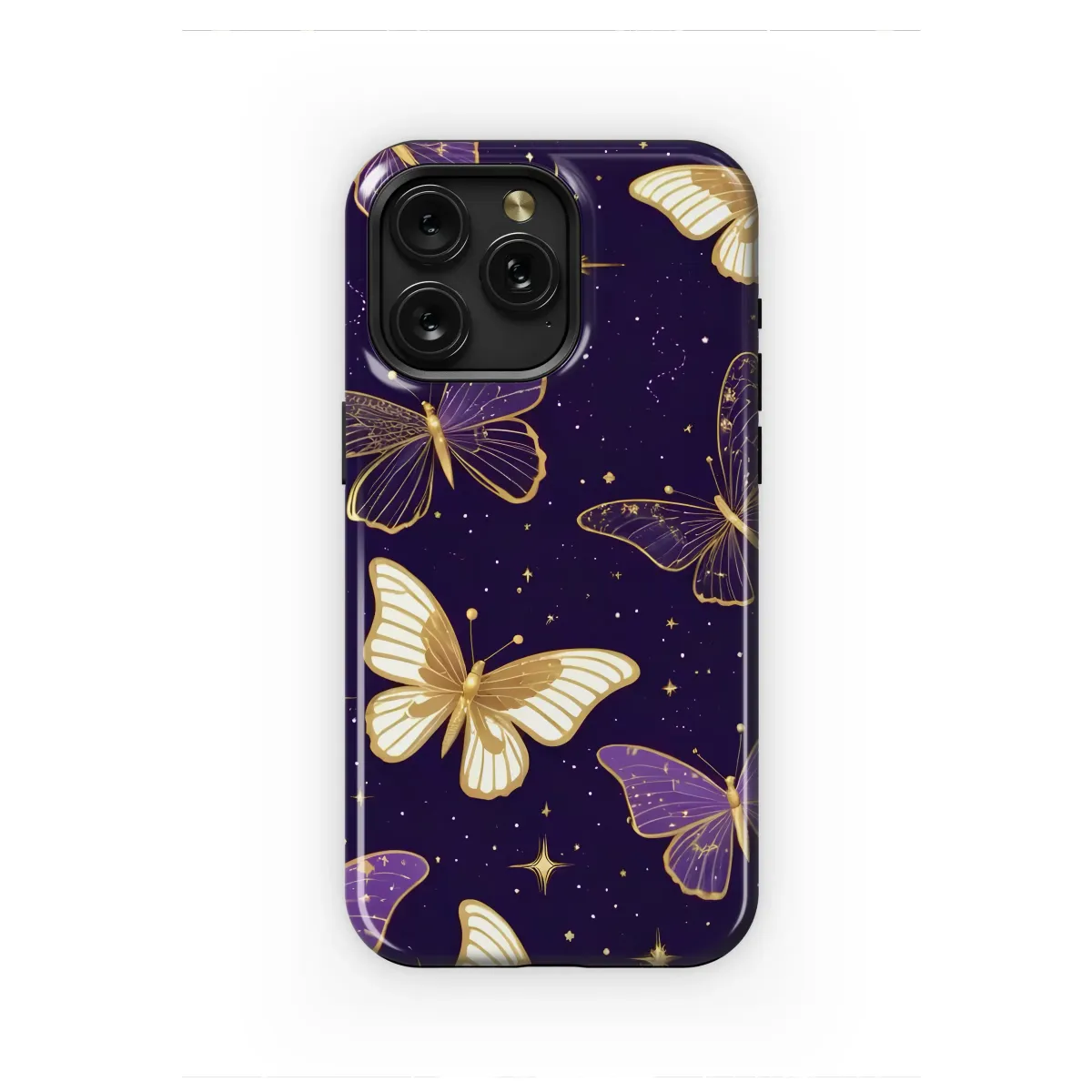 Celestial Monarchs Midnight Flight Phone Case iPhone Samsung Cover Pixel 8099 - Image 1
