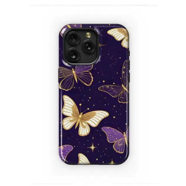 Celestial Monarchs Midnight Flight Phone Case iPhone Samsung Cover Pixel 8099