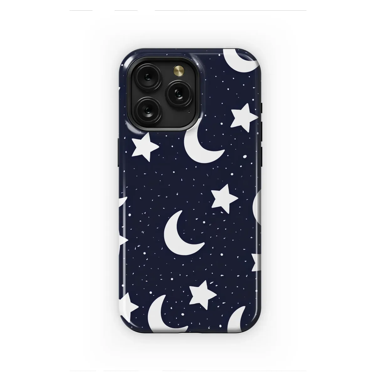 Celestial Moon and Stars Night Sky Pattern Phone Case Cover for iPhone 17 Pro Max 16 15 Plus 14 13 Mini Samsung S25 S24 Pixel 10 9 8311 - Image 1