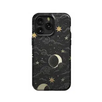 Celestial Moon Astrology Dark Phone Case iPhone Samsung Pixel & More - Image 1