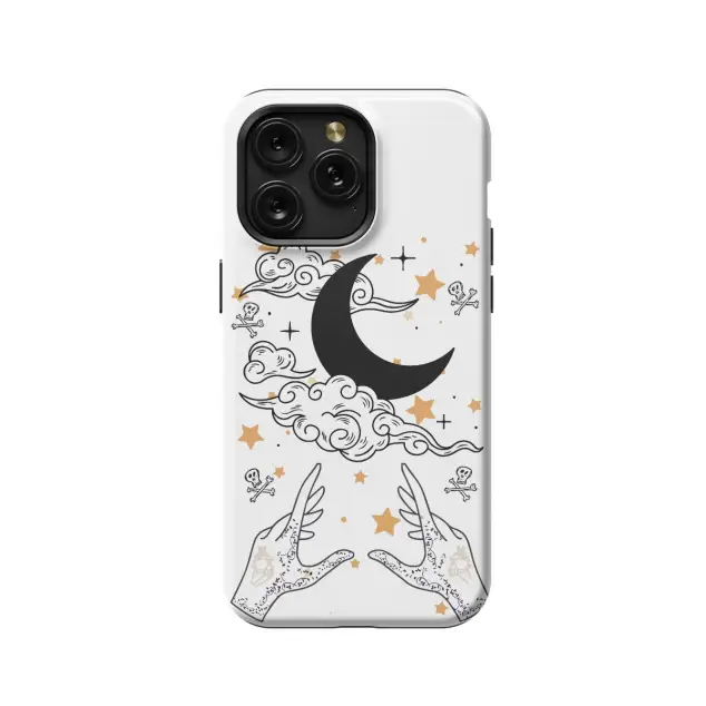 Celestial Moon Stars and Phone Case iPhone Samsung Pixel & More