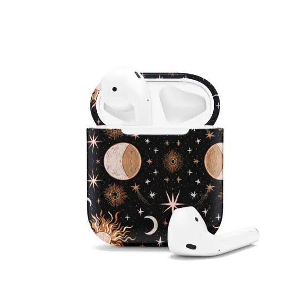 Celestial Night Moon and Starts Sun AirPods Case AirPods Pro AirPods Pro 2 AirPods 3 AirPods 2 Glossy 1392