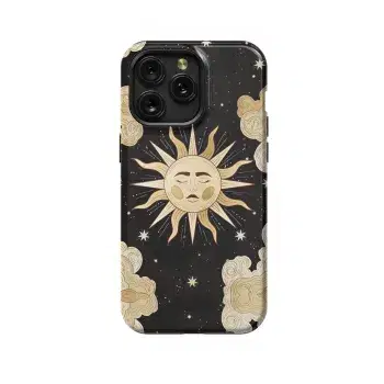Celestial Night Sun Stars Phone Case iPhone Samsung Pixel & More 296 - Image 1