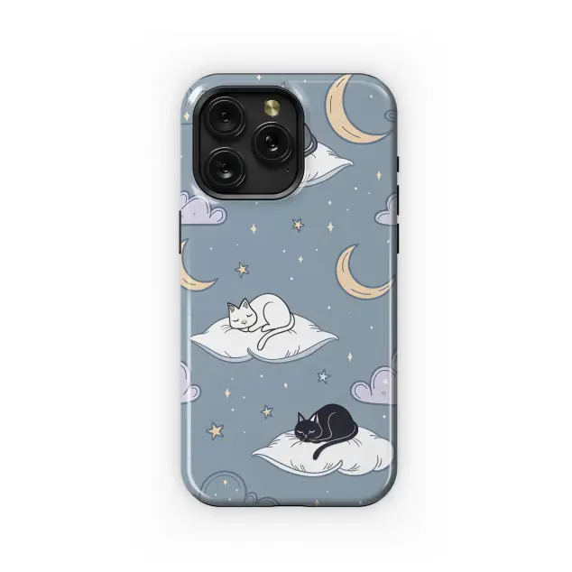 Celestial Pillows for Sleepy Cats Phone Case iPhone Samsung Cover Pixel 6330