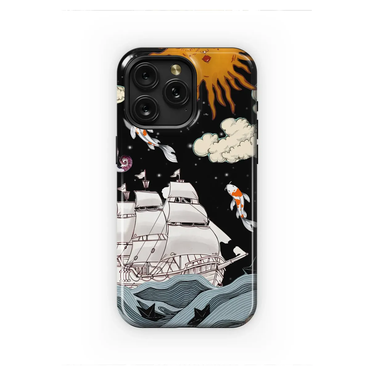 Celestial Sea Voyage Surreal Art Phone Case iPhone Samsung Cover Pixel 7407 - Image 1