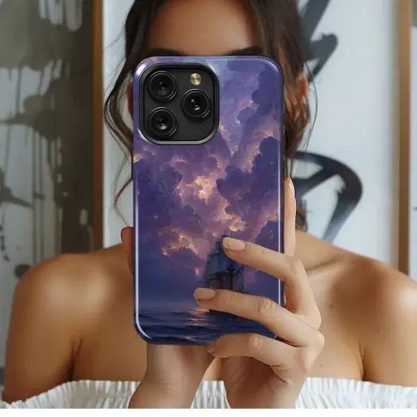 Celestial Seafarer Voyage Phone Case iPhone Samsung Cover Pixel 5600 - Image 1