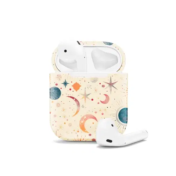 Celestial Stars Moons and Planets AirPods Case AirPods Pro AirPods Pro 2 AirPods 3 AirPods 2 Glossy 1429 - Image 1