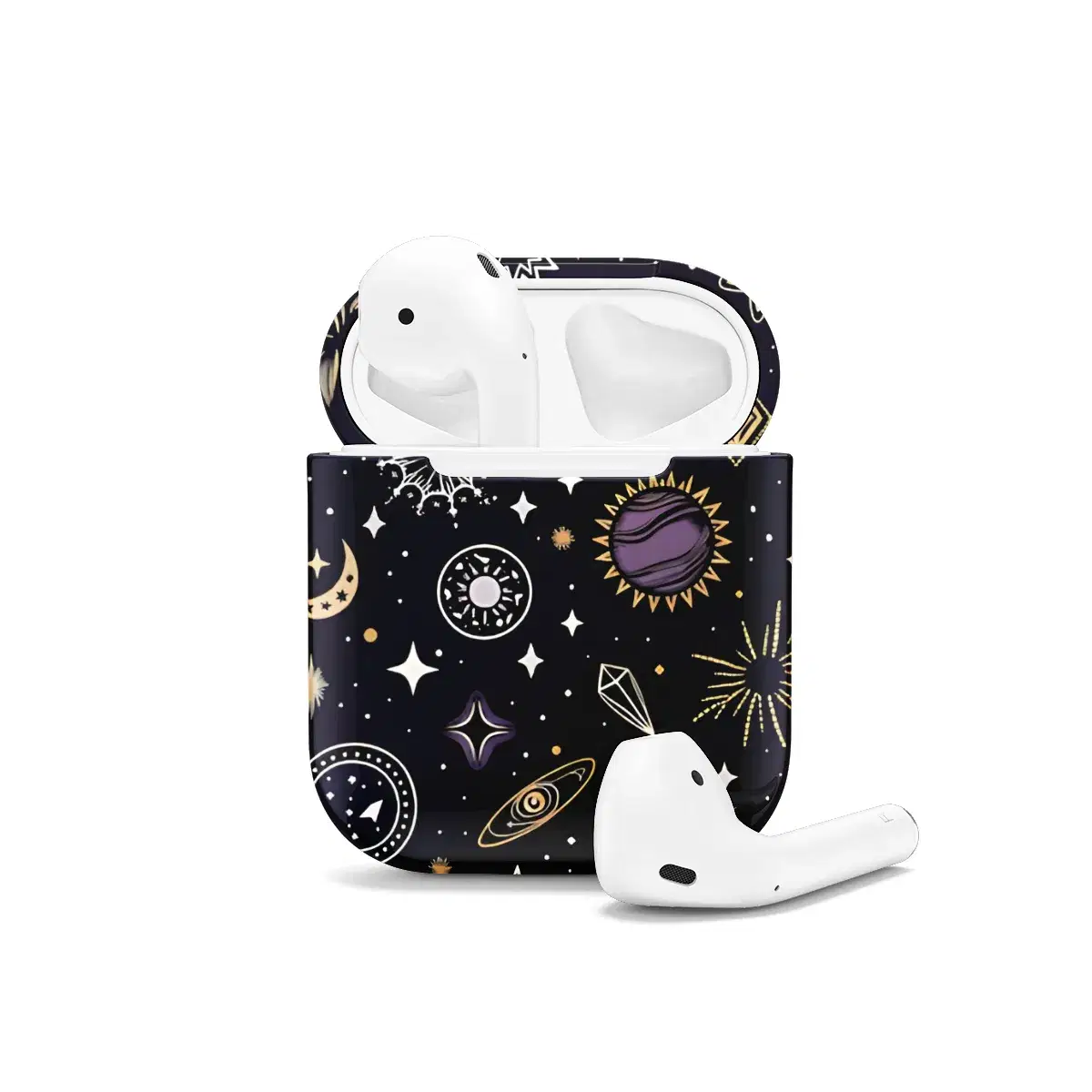 Celestial Stars Moons and Planets AirPods Case AirPods Pro AirPods Pro 2 AirPods 3 AirPods 2 Glossy 1430 - Image 1
