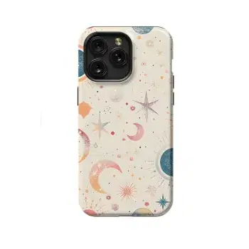 Celestial Stars Moons and Planets Phone Case iPhone Samsung Cover Pixel 1429 - Image 1