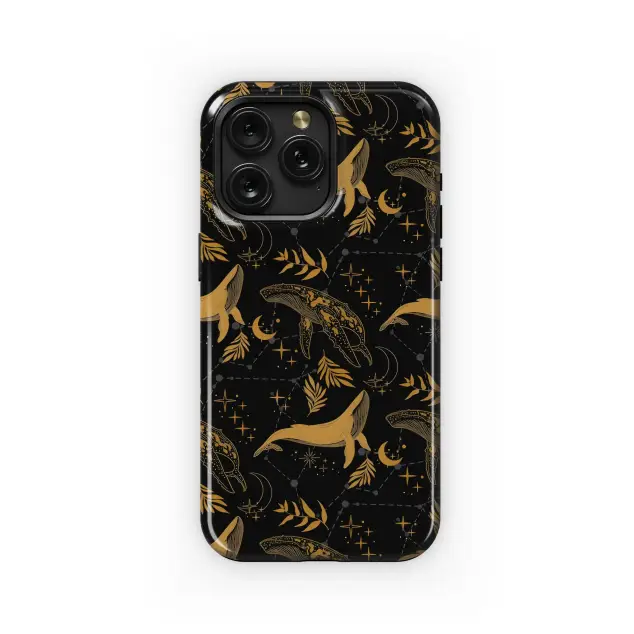 Celestial Whale Pattern Phone Case iPhone Samsung Cover Pixel 5115