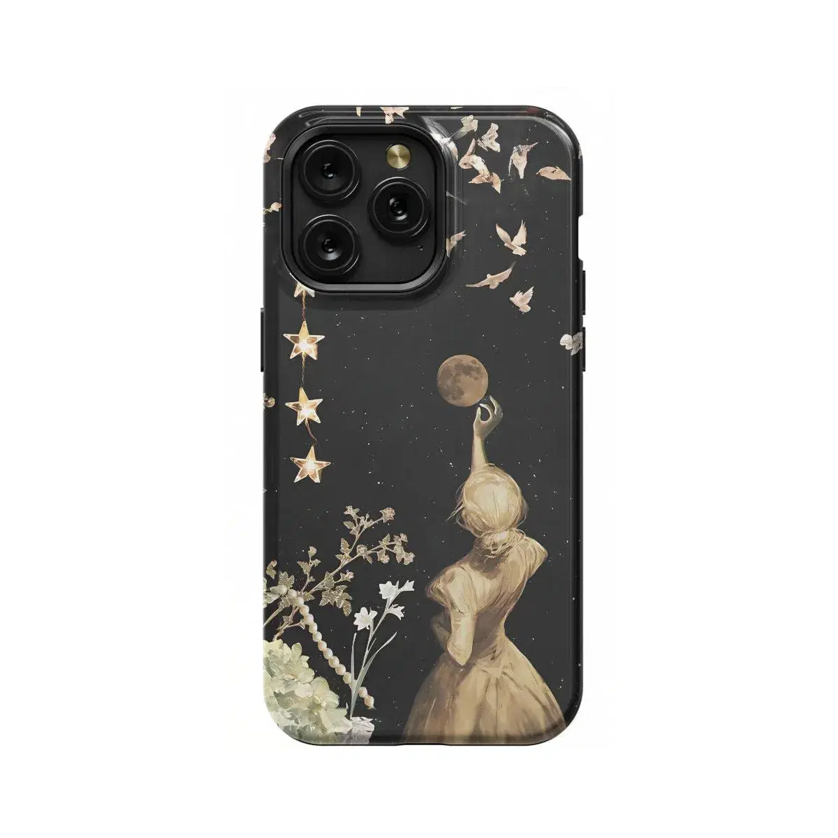 Celestial Woman Moon Stars Phone Case iPhone Samsung Pixel & More - Image 1