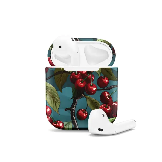 Charming Cherries Cherry Fruit AirPods Case AirPods Pro AirPods Pro 2 AirPods 3 AirPods 2 Glossy 1573