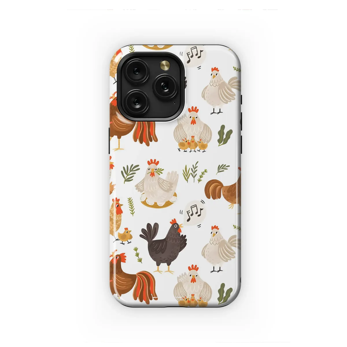 Charming Chicken Coop Doodle Art Phone Case iPhone Samsung Cover Pixel 7578 - Image 1