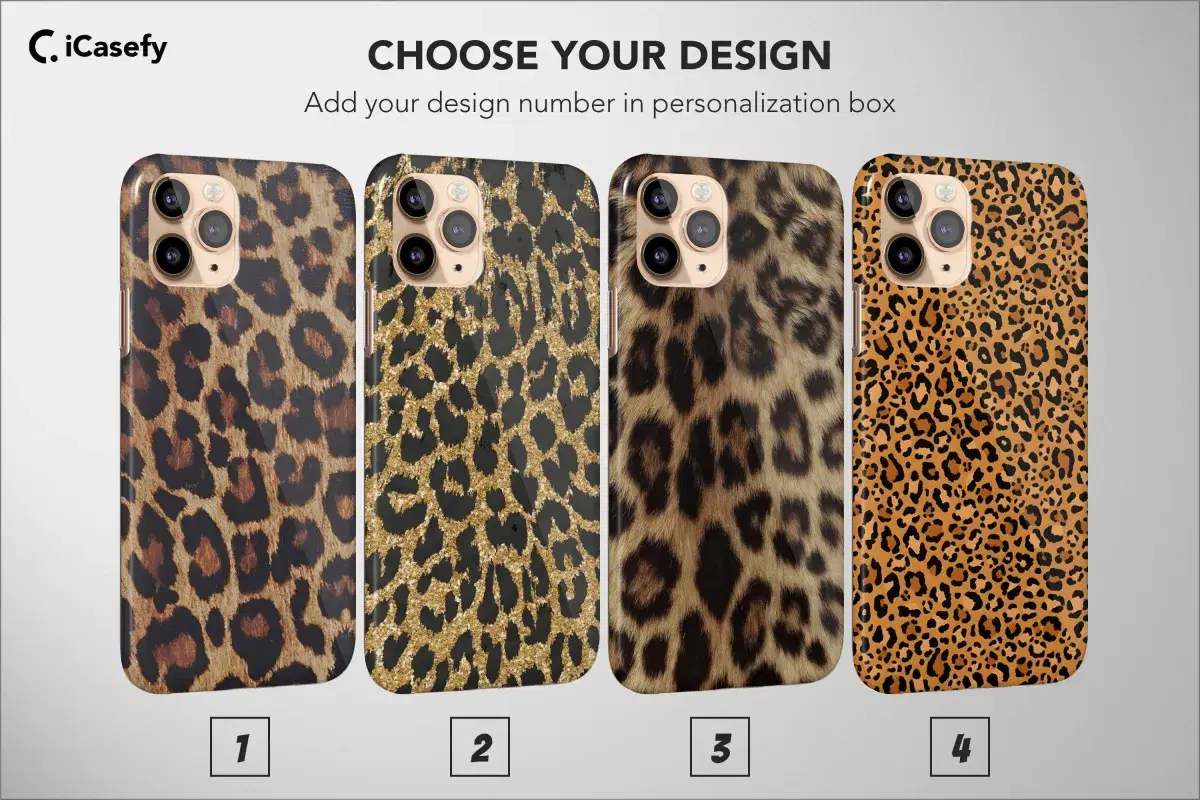 Cheetah Print Phone Case Animal Leopard Leon Cover - Image 1