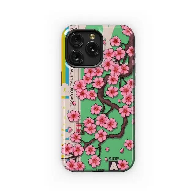Cherry Blossom Cassette
 Phone Case iPhone Samsung Cover Pixel 5515