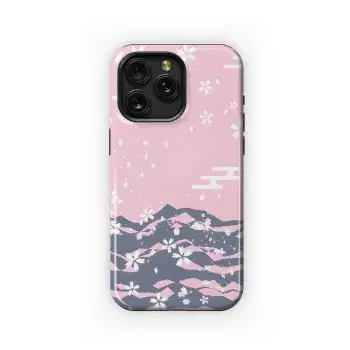 Cherry Blossom Nengajo Phone Case iPhone Samsung Cover Pixel 2224 - Image 1