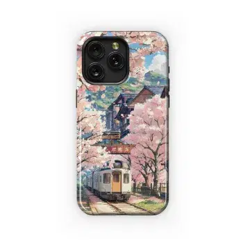 Cherry Blossom Train Ride
 Phone Case iPhone Samsung Cover Pixel 5461 - Image 1
