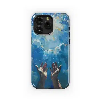 Christian Heaven Sky Hands Phone Case iPhone Samsung Cover Pixel 1719 - Image 1