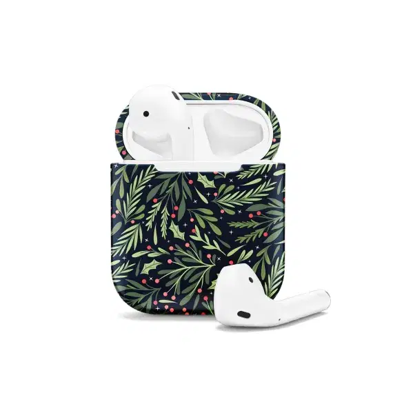 Christmas Foliage Botanical Seamless Pattern AirPods Case AirPods Pro AirPods Pro 2 AirPods 3 AirPods 2 Glossy 2129 - Image 1