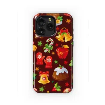 Christmas Food Seamless Phone Case iPhone Samsung Cover Pixel 2115 - Image 1