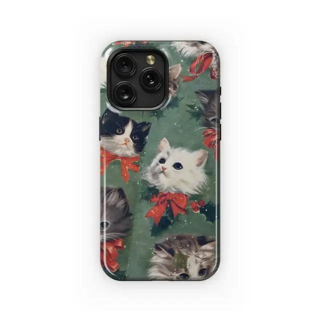 Christmas Kittens Design
 Phone Case iPhone Samsung Cover Pixel 4146