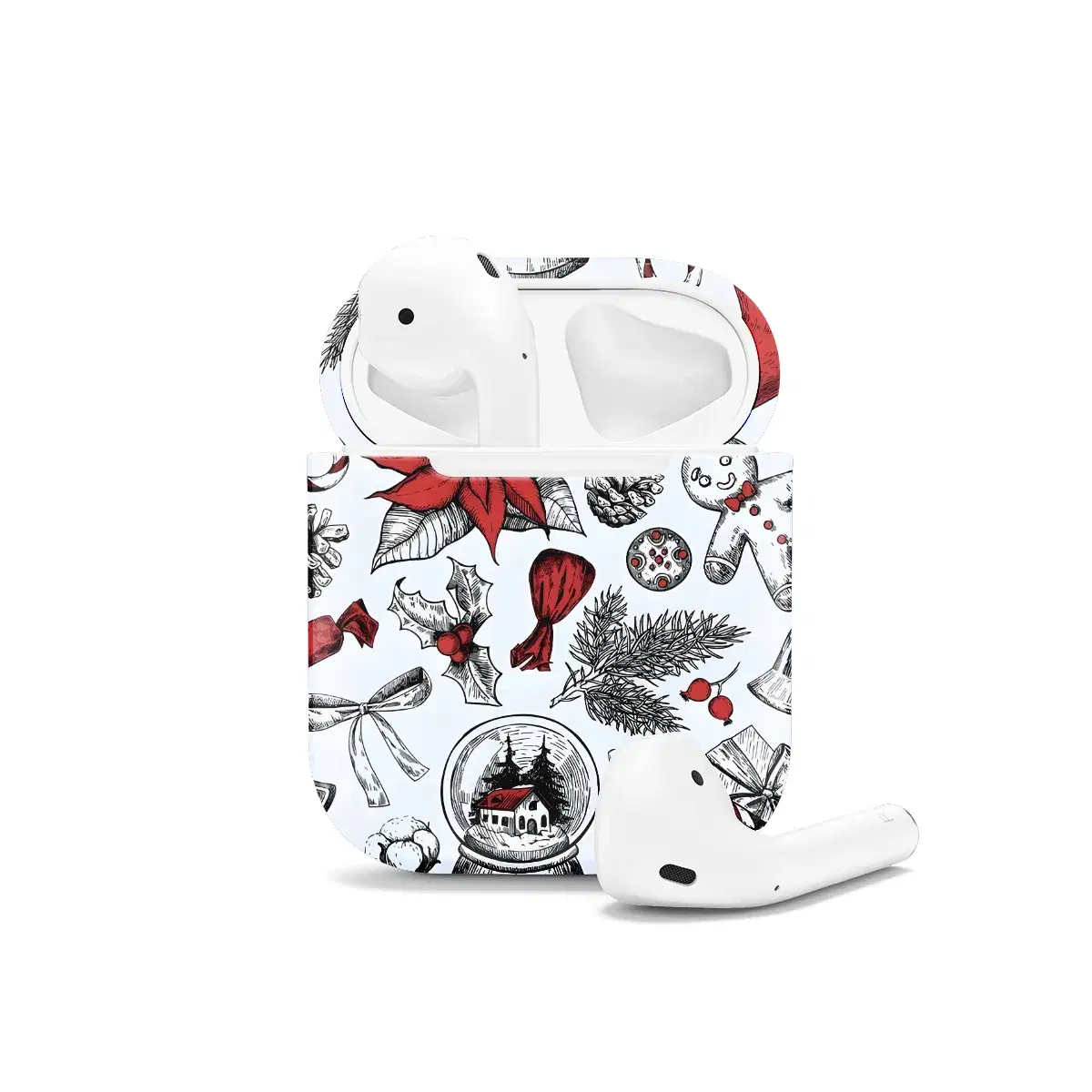 Christmas Pattern AirPods Case AirPods Pro AirPods Pro 2 AirPods 3 AirPods 2 Glossy 1490 - Image 1