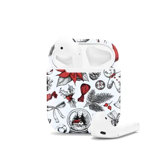 Christmas Pattern AirPods Case AirPods Pro AirPods Pro 2 AirPods 3 AirPods 2 Glossy 1490 - Image 1