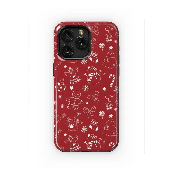 Christmas Seamless Pattern Phone Case iPhone Samsung Cover Pixel 2118 - Image 1