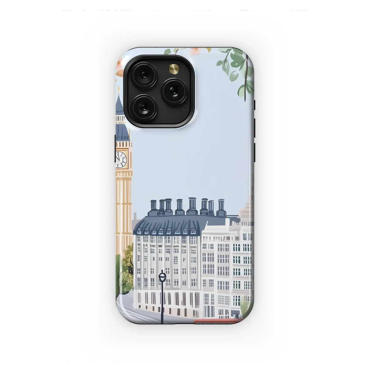 City of Charm and Cherry Blooms Phone Case iPhone Samsung Cover Pixel 6962 - Image 1