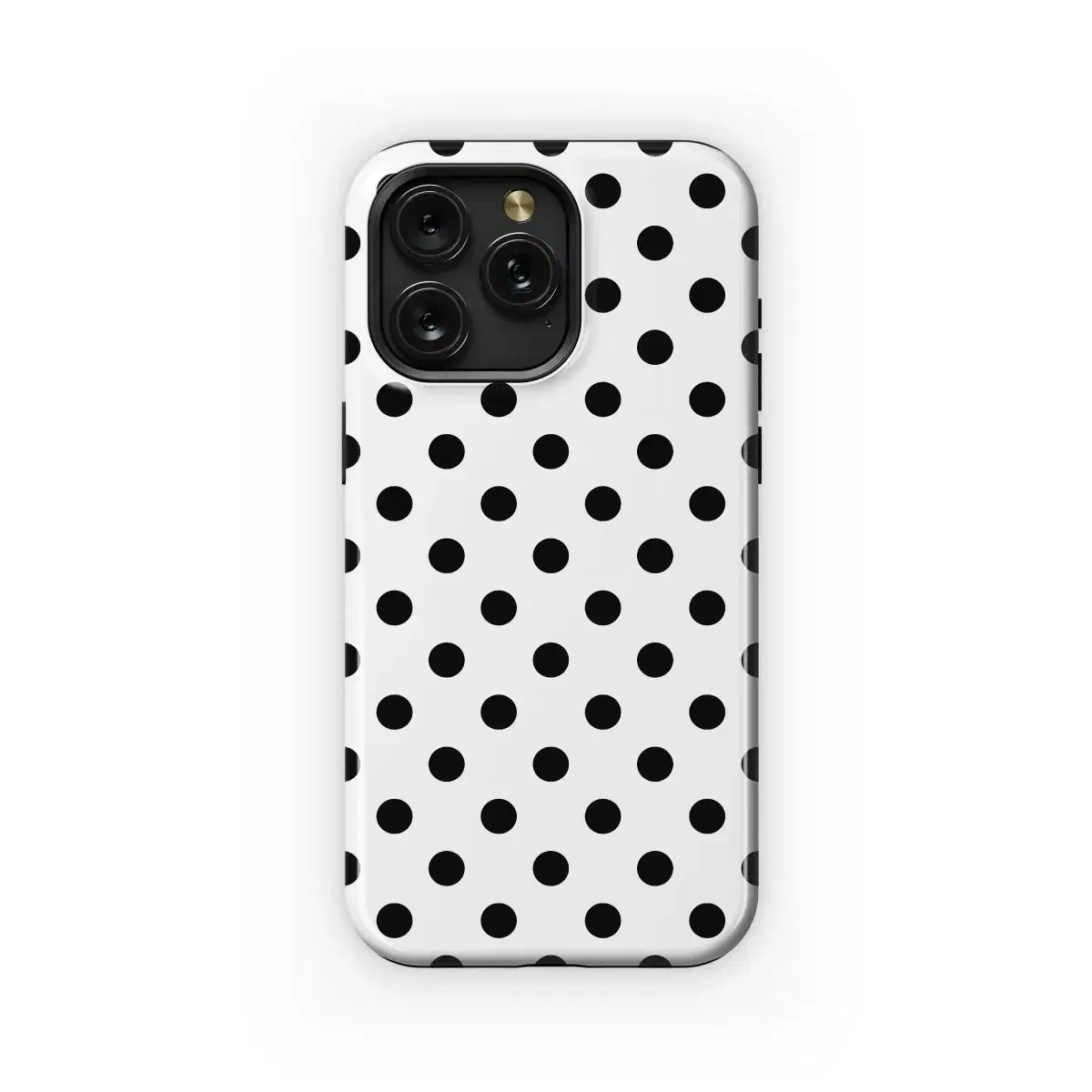 Classic Black Polka Dots Phone Case iPhone Samsung Cover Pixel 4873 - Image 1