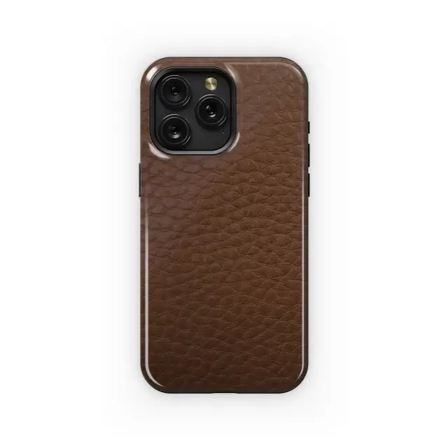 Classic Brown Leather Texture Phone Case iPhone Samsung Cover Pixel 4851