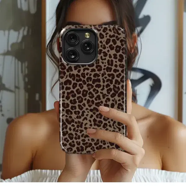 Classic Leopard Print Design Phone Case iPhone Samsung Cover Pixel 5763 - Image 1