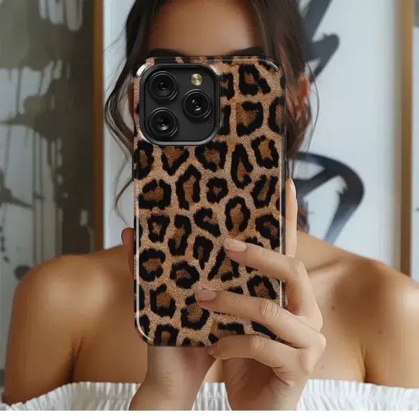Classic Leopard Print Pattern Phone Case iPhone Samsung Cover Pixel 5768 - Image 1