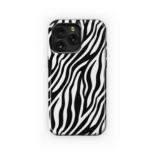 Classic Zebra Print Pattern Phone Case iPhone Samsung Cover Pixel 5365