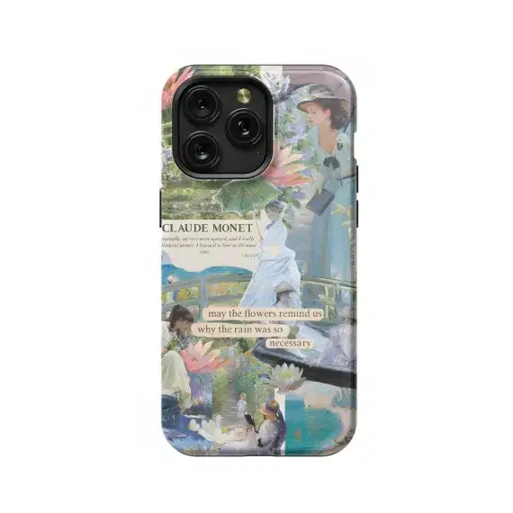 Claude Monet Collage Phone Case iPhone Samsung Pixel & More #600 - Image 1