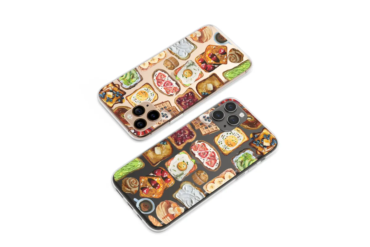 Clear A Brunch of Painted Dreams Phone Case iPhone Samsung Cover Pixel 6344 - Image 1