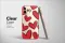 Clear A Cascade of Cartoon Hearts Phone Case iPhone Samsung Cover Pixel 6384 - Image 2