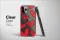 Clear A Cascade of Cartoon Hearts Phone Case iPhone Samsung Cover Pixel 6384 - Image 3