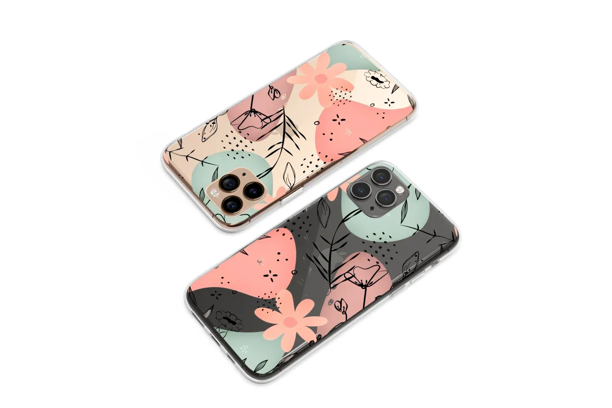Clear Abstract Blooms Floating in Night Phone Case iPhone Samsung Cover Pixel 6452 - Image 1