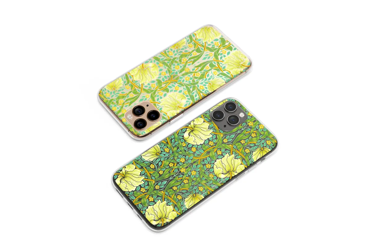 Clear Art Nouveau Floral Design
 Phone Case iPhone Samsung Cover Pixel 6177 - Image 1