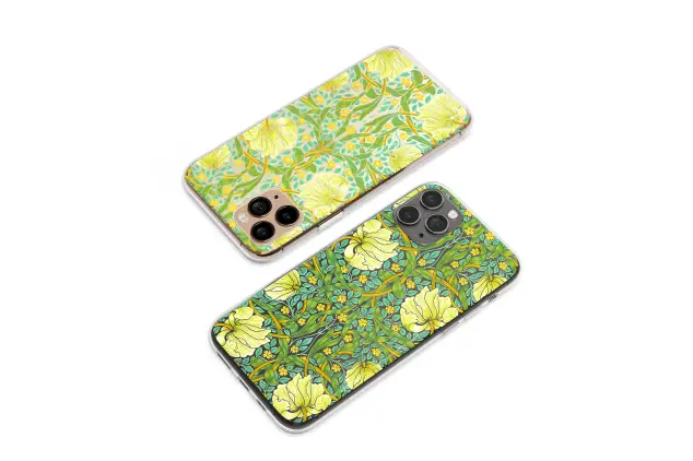 Clear Art Nouveau Floral Design
 Phone Case iPhone Samsung Cover Pixel 6177