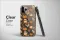 Clear Autumn Pumpkin Spice Glitch Art Phone Case iPhone Samsung Cover Pixel 7666 - Image 3