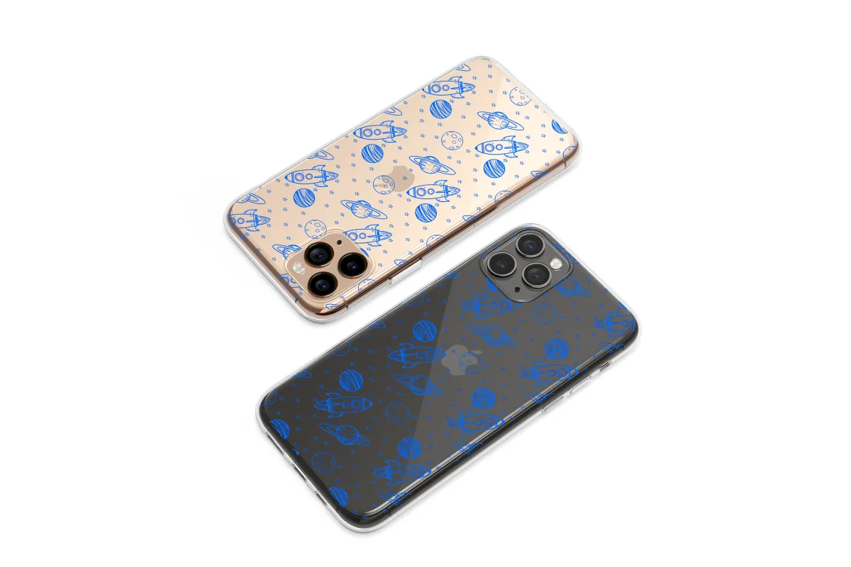 Clear Blueprint for a Cosmic Journey Phone Case iPhone Samsung Cover Pixel 6315 - Image 1