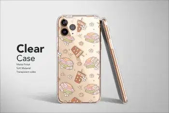 Clear Book Coffee Daisy Bookish Phone Case iPhone Samsung Cover Pixel 2782 - Image 1