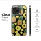 Clear Clear Artsy Watercolor Pineapple Fruit Illustration Phone Case Cover for iPhone 17 Pro Max 16 15 13 Samsung S25 S24 Pixel 8759 - Image 6