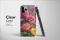 Clear Clear Botanical Zinnia Floral Glitch Art Design Phone Case Cover for iPhone 17 Pro Max 16 15 Plus 14 13 Mini Samsung S25 S24 Pixel 10 9 8435 - Image 3
