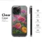 Clear Clear Botanical Zinnia Floral Glitch Art Design Phone Case Cover for iPhone 17 Pro Max 16 15 Plus 14 13 Mini Samsung S25 S24 Pixel 10 9 8435 - Image 6