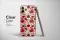 Clear Clear Crimson Red Watercolor Floral Pattern Art Phone Case Cover for iPhone 17 Pro Max 16 15 Plus 14 13 Mini Samsung S26 S25 Pixel 10 9 9873 - Image 2
