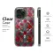 Clear Clear Crimson Red Watercolor Floral Pattern Art Phone Case Cover for iPhone 17 Pro Max 16 15 Plus 14 13 Mini Samsung S26 S25 Pixel 10 9 9873 - Image 7