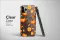Clear Clear Glitch Art Autumn Harvest Pumpkin Illustration Phone Case Cover for iPhone 17 Pro Max 16 15 13 Samsung S25 S24 Pixel 8655 - Image 3